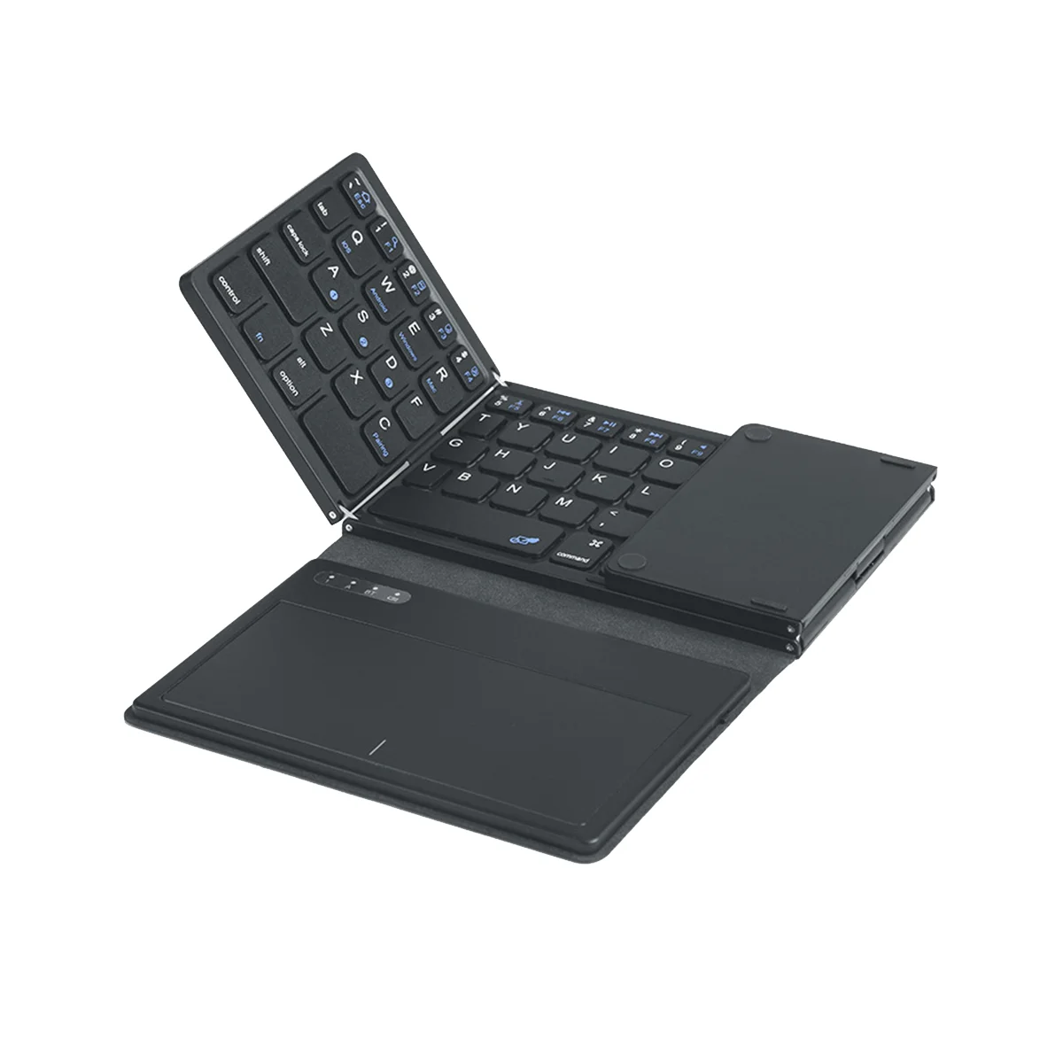 Складная беспроводная клавиатура Bluetooth с сенсорной панелью, ультратонкая карманная складная клавиатура для IOS, Android, ПК-планшета с Windows Изображение 0