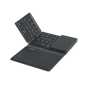 Складная беспроводная клавиатура Bluetooth с сенсорной панелью, ультратонкая карманная складная клавиатура для IOS, Android, ПК-планшета с Windows