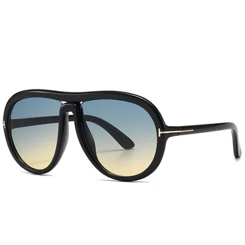 Старинные Модные Солнцезащитные Очки Женщины Мужчины 2023 Новые Ретро Дизайнерские Солнцезащитные Очки Shadow Oversize TF Glasses UV400 Oculos De Sol Feminino