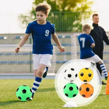 Бесшумный футбольный мяч для помещений, мягкий футбольный мяч высокой плотности, прыгающий мяч, детская спортивная игрушка-игра, отличный подарок на день рождения для детей и мальчиков