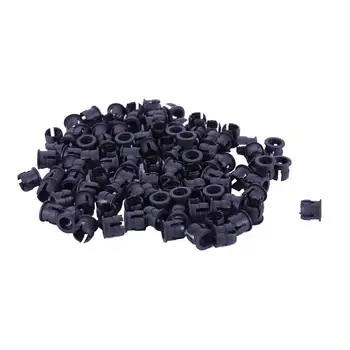 100 шт. черный пластиковый 5 мм светодиодный зажим-держатель для крепления панели дисплея