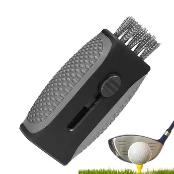 Щетка для чистки клюшек для гольфа, выдвижная 2-в-1, инструмент для чистки клюшек, Groove It, щетка для гольфа, щетка для чистки клюшек для гольфа, аксессуары для гольфа