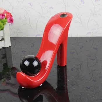 Керамическая гидропонная ваза для цветов Керамическая ваза на высоком каблуке Кашпо Ваза для цветочной композиции